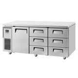 Skipio SUR18 - 3D - 6 Undercounter Drawer Fridge 538 Ltr - Whisk Hospitality - SUR18-3D-6