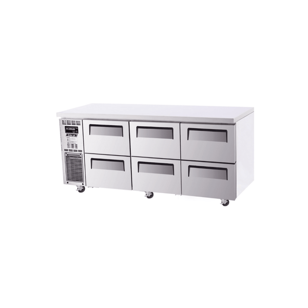 Turbo Air 6 Drawer Undercounter Fridge 1800mm KUR18-2D-6-N - Whisk Hospitality - KUR18-2D-6-N