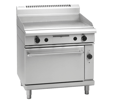 Waldorf 800 Series Gpl8910Gec 900Mm Gas Griddle Electric Convection Oven Range Low Back - Whisk Hospitality - GPL8910GEC