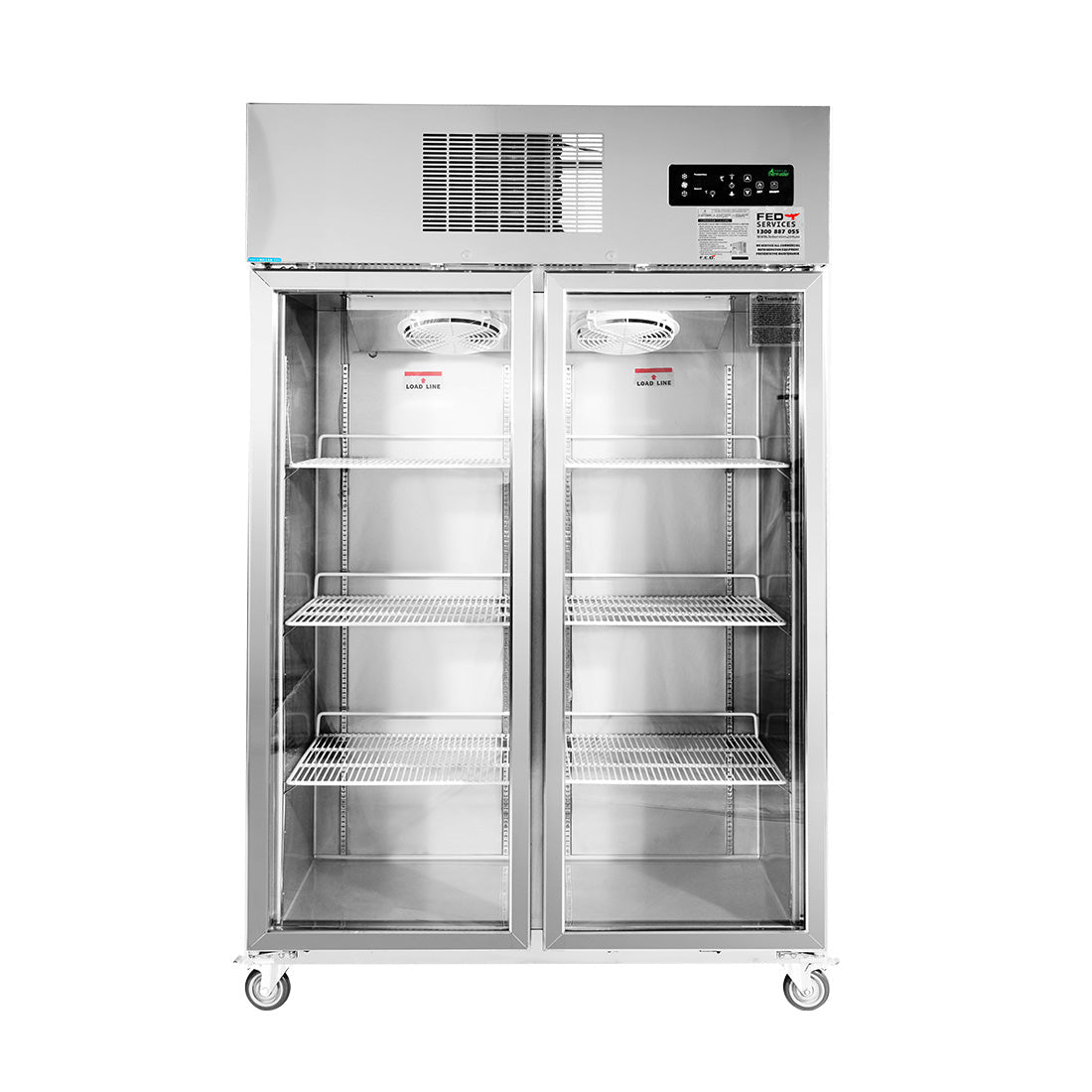 Thermaster Double Door Upright Display Fridge - SUCG1000 - Whisk Hospitality - SUCG1000