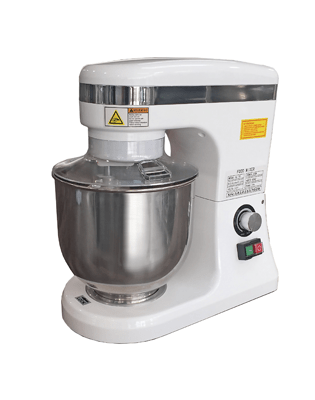 B7C Yellow Mixer Yellow Planetary Mixer - Bowl Volume 7L - Whisk Hospitality - B7C