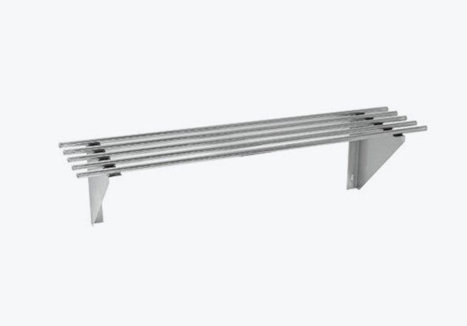 Single Tier Pipe Wall Shelf 1200w x 300d x 300h - Whisk Hospitality - 790966
