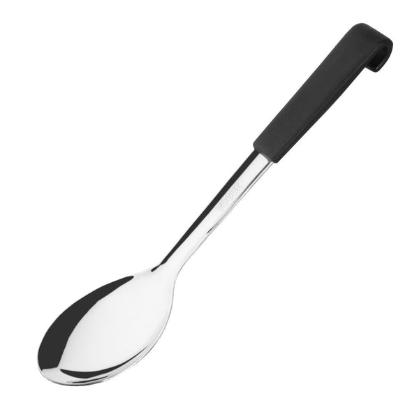 Vogue Serving Spoon Black Handled - 340mm 13" CS910 - Whisk Hospitality - CS910