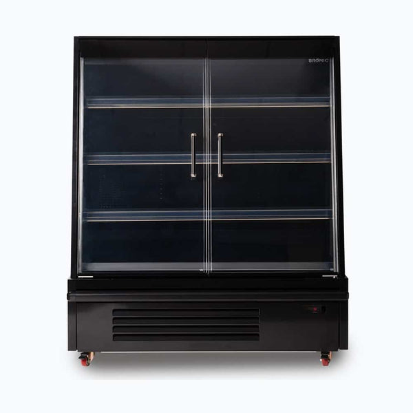 Bromic Semi Vertical Display Fridge - 1250mm - 2 Doors - Hinged - Whisk Hospitality - SVM1250HD-NR