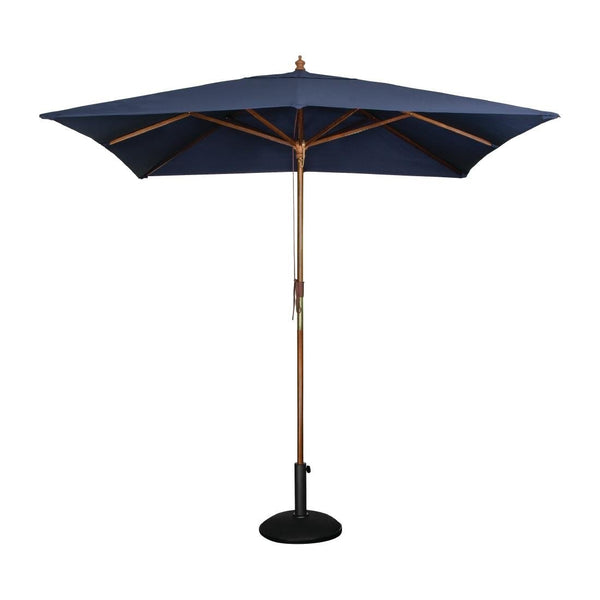 Bolero Square Pulley Umbrella Navy Blue - 2.5m GH991 - Whisk Hospitality - GH991