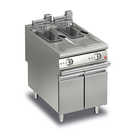 BARON 10+10L Split Pot Electric Deep Fryer Q90FRI/E610 - Whisk Hospitality - Q90FRI/E610