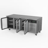 AG Three Door Commercial Glass Door Worktop / Under Bench Display Fridge 700mm Depth GNX3100TNG - Whisk Hospitality - GNX3100TNG