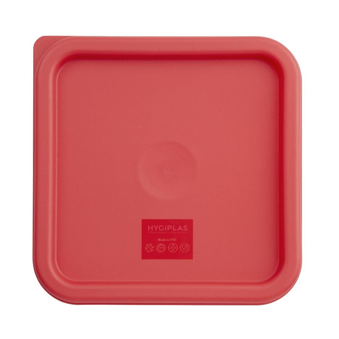 Hygiplas Square Red Lid to fit - 5.5/7Ltr CF041 - Whisk Hospitality - CF041