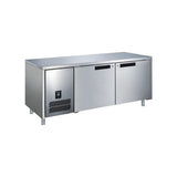 Glacian 2 Door Fridge 760mm Deep Stainless Steel Doors BCS71815 - Whisk Hospitality - BCS71815