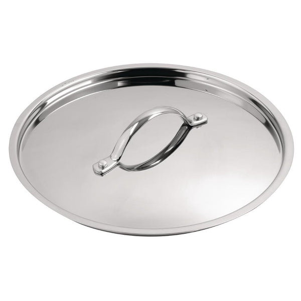Vogue Lid St/St - 240mm 9 1/2" Y425 - Whisk Hospitality - Y425