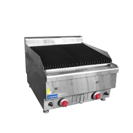 GASMAX Benchtop 2 Burner Chargrill - JUS - TRH60E - Whisk Hospitality - JUS-TRH60E