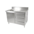 SC - 6 - 1200L - H Cabinet with Left Sink - Whisk Hospitality - SC-6-1200L-H