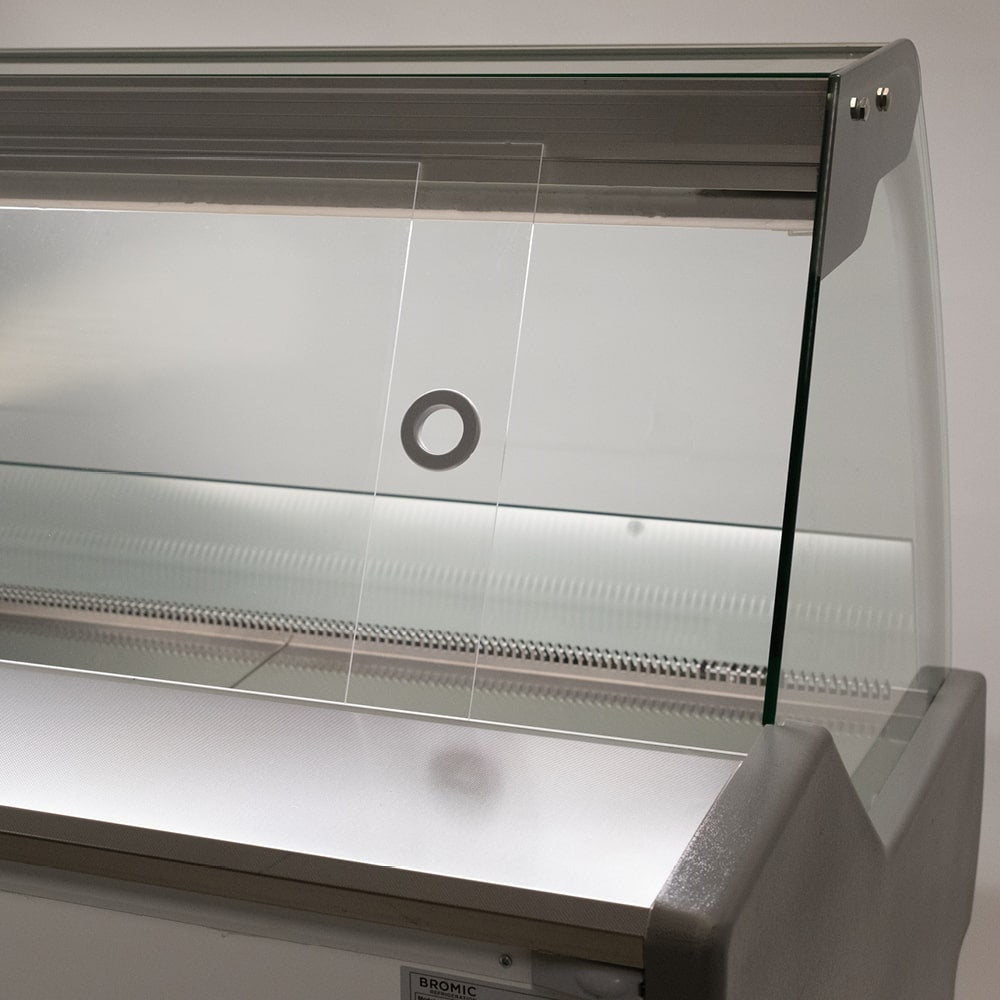 Bromic Curved Glass Deli Display - 1330mm - Whisk Hospitality - DD1250CG-NR