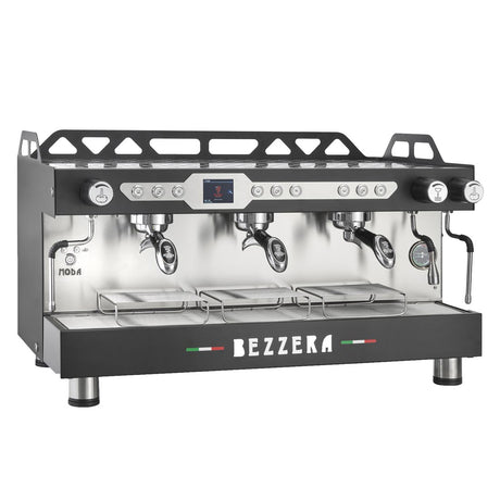 Bezzera 3 Group Moda DE PID Espresso Machine  -  BZMODAPID3B - Whisk Hospitality - BZMODAPID3B
