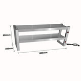 Benchstar Commercial Food Warmer with 10 Lamps – FW10L - 182 - Whisk Hospitality - FW10L-182