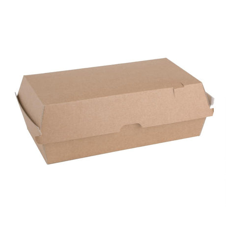 Fiesta Compostable Board Hinged Container - L (204x107x85mm) (Pack 100) FB667 - Whisk Hospitality - FB667