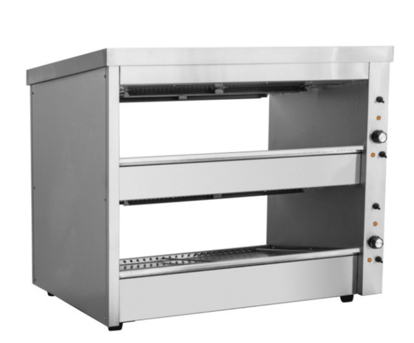 Benchstar 1000mm 2 Shelves Hot Food Display Warmer EHW-100 - Whisk Hospitality - EHW-100