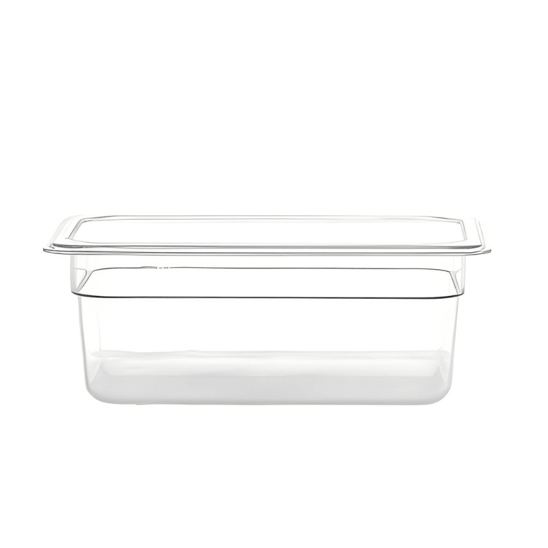 Gastronorme Pan - PolyCarbonate - 1/4 - Clear / 100mm - Whisk Hospitality - 400662