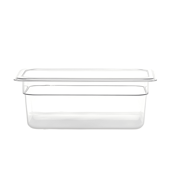 Gastronorme Pan - PolyCarbonate - 1/4 - Clear / 100mm - Whisk Hospitality - 400662