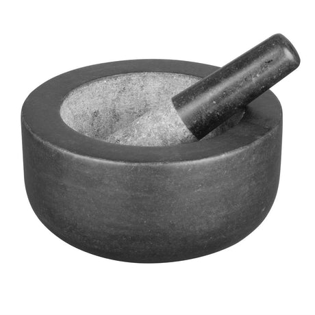 Vogue Pestle & Mortar Granite - 200mm 8" GG016 - Whisk Hospitality - GG016