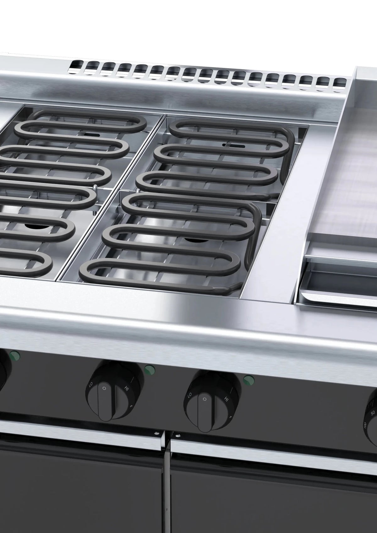 Waldorf Bold Rnlb8603E Cd 900Mm Electric Cooktop Low Back Version Cabinet Base - Whisk Hospitality - RNLB8603E-CD