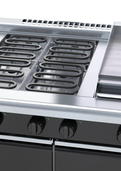 Waldorf Bold Rnlb8603E Cd 900Mm Electric Cooktop Low Back Version Cabinet Base - Whisk Hospitality - RNLB8603E-CD
