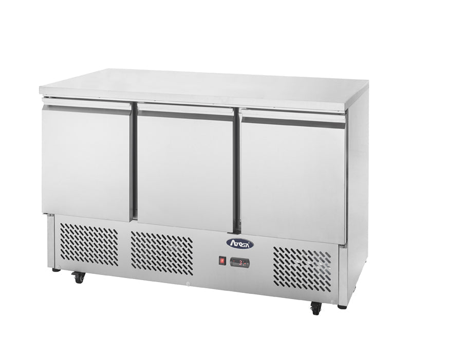 Atosa 3 DOORS TABLE SALADETTE FRIDGE 1365 MM ESL3851 - Whisk Hospitality - ESL3851