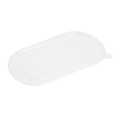 Fiesta Recyclable PET Lid for Bagasse Oval Container (Pack 100) HW630 - Whisk Hospitality - HW630