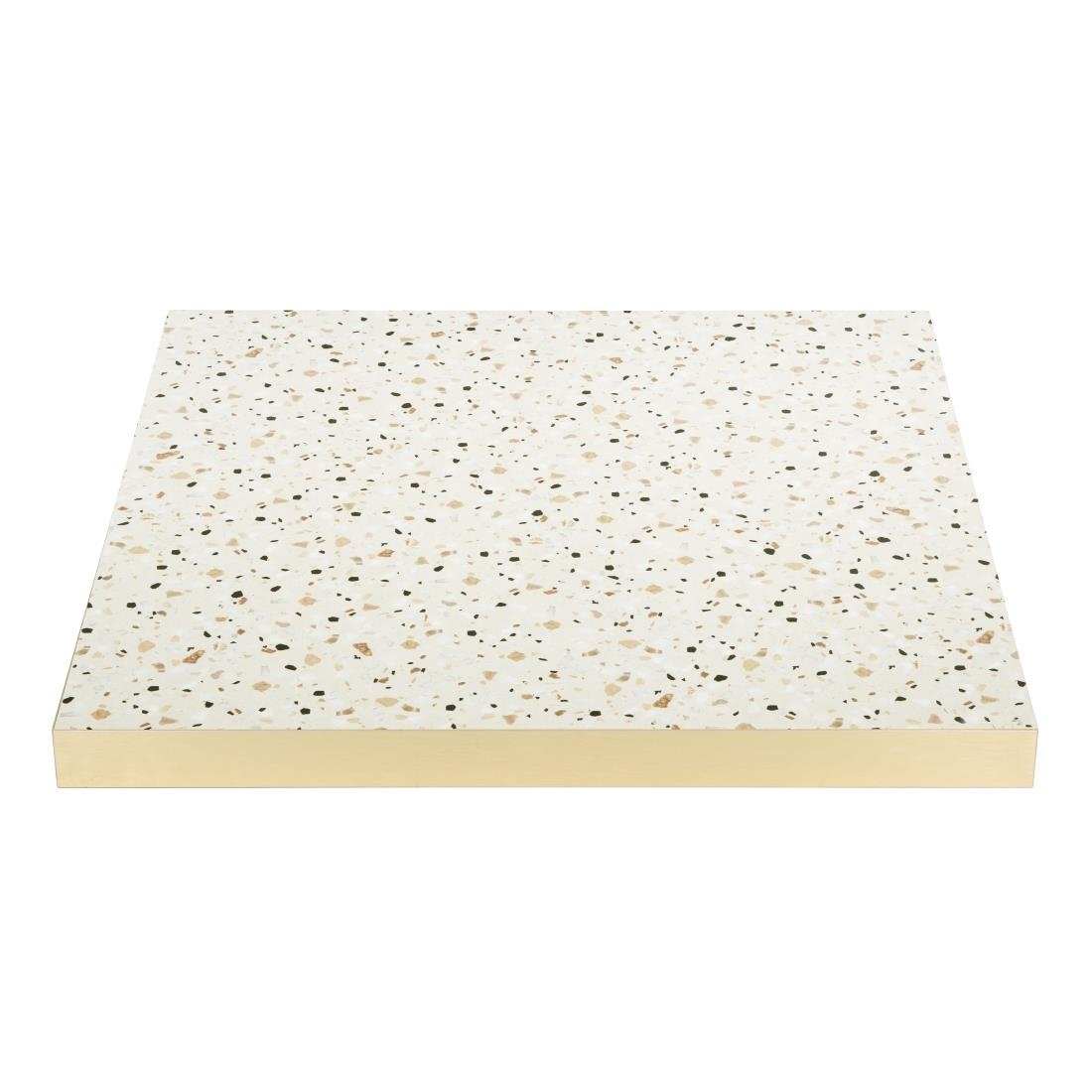 Bolero Terrazzo Style Square Table Top - 700mm FU519 - Whisk Hospitality - FU519