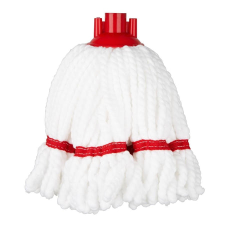 Jantex Microfibre Mop Head Red Stripe - 150g HX249 - Whisk Hospitality - HX249