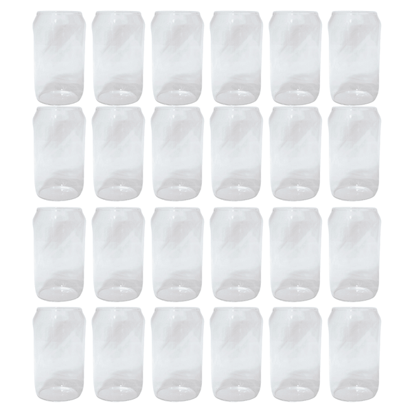 24 x Premium Glass Can Tumbler 350ml - Whisk Hospitality - JGTCC350-24PK
