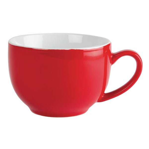 Olympia Cafe Cappuccino Cup Red - 340ml (Box 12) GK076 - Whisk Hospitality - GK076