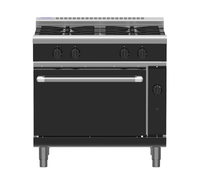 Waldorf Bold Rnlb8910G 900Mm Gas Range Static Oven Low Back Version - Whisk Hospitality - RNLB8910G
