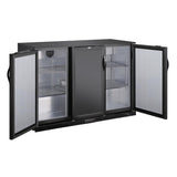 Polar G - Series Back Bar Cooler with Triple Solid Hinged Doors Black - 850mm GE999 - A - Whisk Hospitality - GE999-A