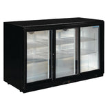 Polar G - Series Back Bar Cooler with 3 Sliding Doors 330Ltr GL006 - A - Whisk Hospitality - GL006-A