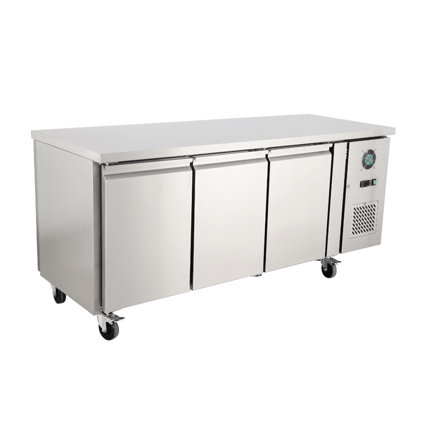 Thermaster 324L 2x3 Solid Door Pass-Through Ventilated GN 1/1 Pan Refrigerated GN Central Counter GN3100TNC - Whisk Hospitality - GN3100TNC