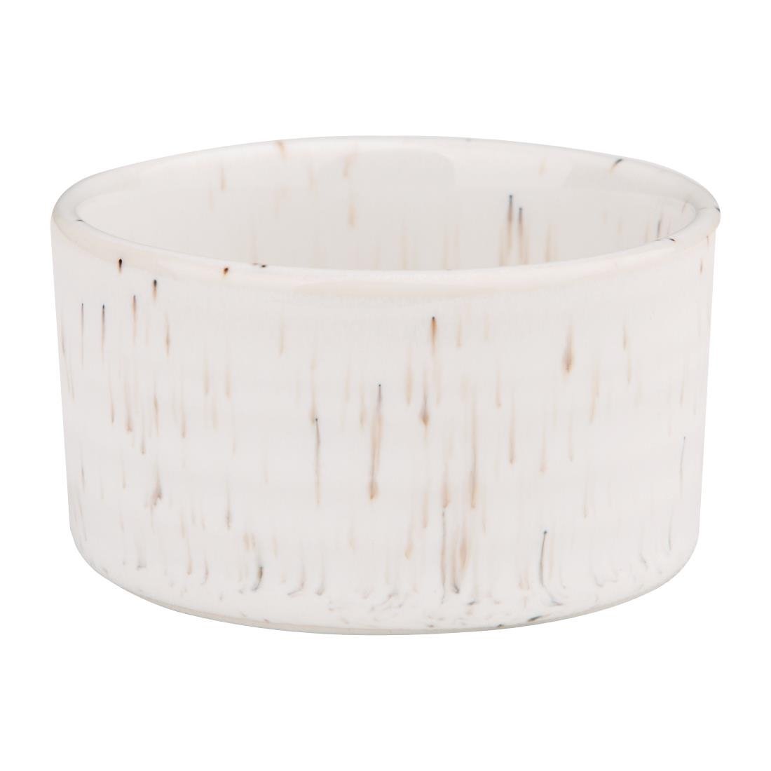 Olympia Cavolo White Speckle Dipping Dish - 67mm (Box 12) FD905 - Whisk Hospitality - FD905