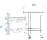Skipio SUF9 - 2D - 2 Undercounter 2 Drawer Freezer 179L - Whisk Hospitality - SUF9-2D-2