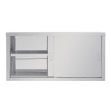Vogue Wall Cupboard St/St - 600x1200x300mm 23 1/2x47x11 1/2" DL450 - Whisk Hospitality - DL450