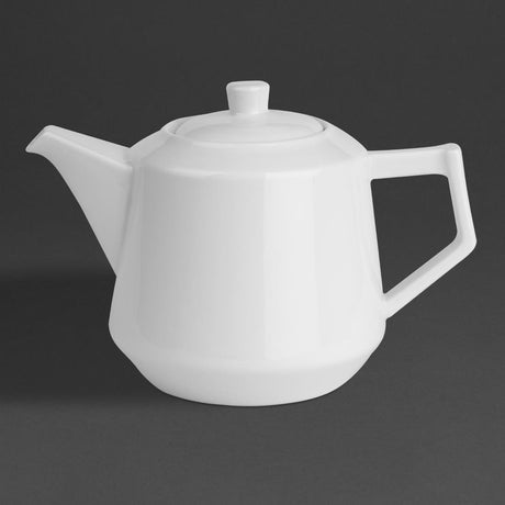 Olympia Whiteware Deco Teapot 820ml (Box 2) HZ864 - Whisk Hospitality - HZ864