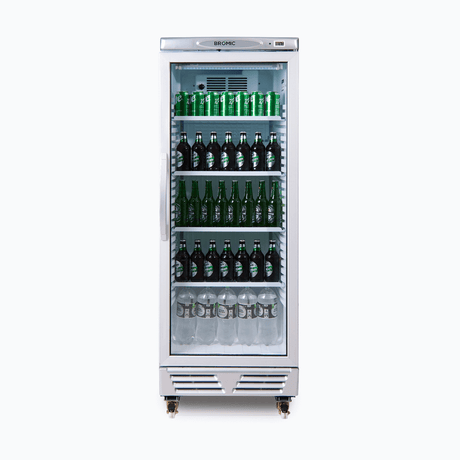Bromic Upright Display Fridge - 290L - 1 Door - Flat Glass - Whisk Hospitality - GM0300-NR