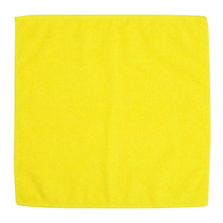 Jantex Microfibre Cloths - Yellow (Pack 5) HX272 - Whisk Hospitality - HX272
