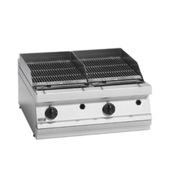 Fagor 700 series - LPG charcoal 2 grid grill BG7 - 10LPG - Whisk Hospitality - BG7-10LPG