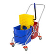Jantex Dual Bucket Mop Wringer with Frame - (2x23Ltr Buckets) M880 - Whisk Hospitality - M880