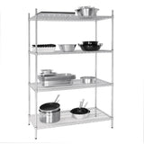 Vogue Flat Pack 4 Shelf Unit St/St - 610x1220mm U257 - Whisk Hospitality - U257