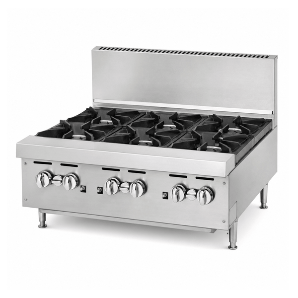 Brenner Forge 800 Series Gas Bench Top Cooking Range NG with 6 Burners BREG8R-900N - Whisk Hospitality - BREG8R-900N