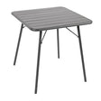 Bolero Slatted Square Steel Table Grey - 700mm CS730 - Whisk Hospitality - CS730