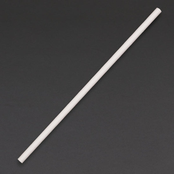 Fiesta Compostable Paper Straw White - 6mm (Box 250) DE925 - Whisk Hospitality - DE925