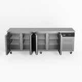 AG Commercial Four Door Worktop / Under Bench Fridge 600mm Depth SLX4100TN - Whisk Hospitality - SLX4100TN