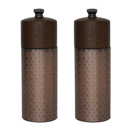 Olympia Copper Wood Mill Set - 150mm 6" (Set 2) CR689 - Whisk Hospitality - CR689